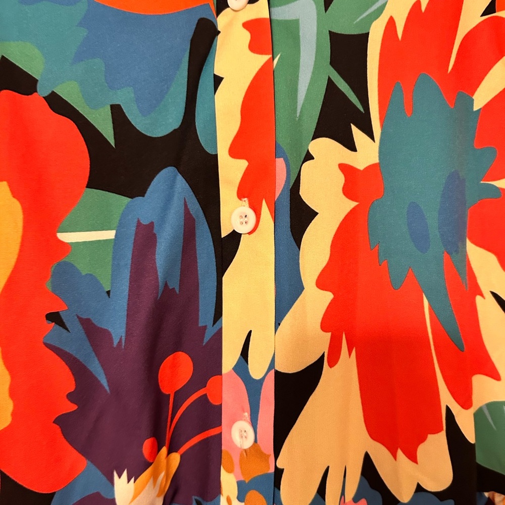 Sunday Up Bold Floral Dress-L